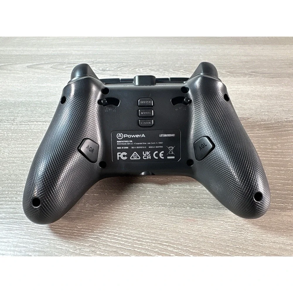 PowerA Enhanced Wired Controller Xbox Series X S‎ One PC Black XBGP0076-01 Rear